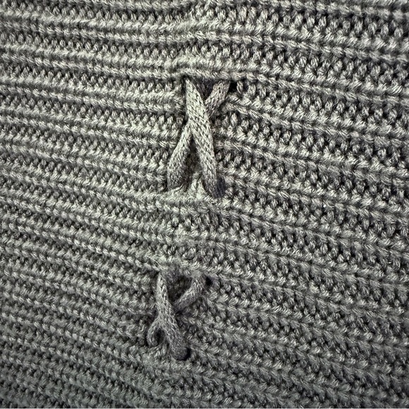 Rhapsody Cardigan Hoodie Sweater Open Front Womens Small Gray Grunge Goth Vibe - Picture 9 of 12